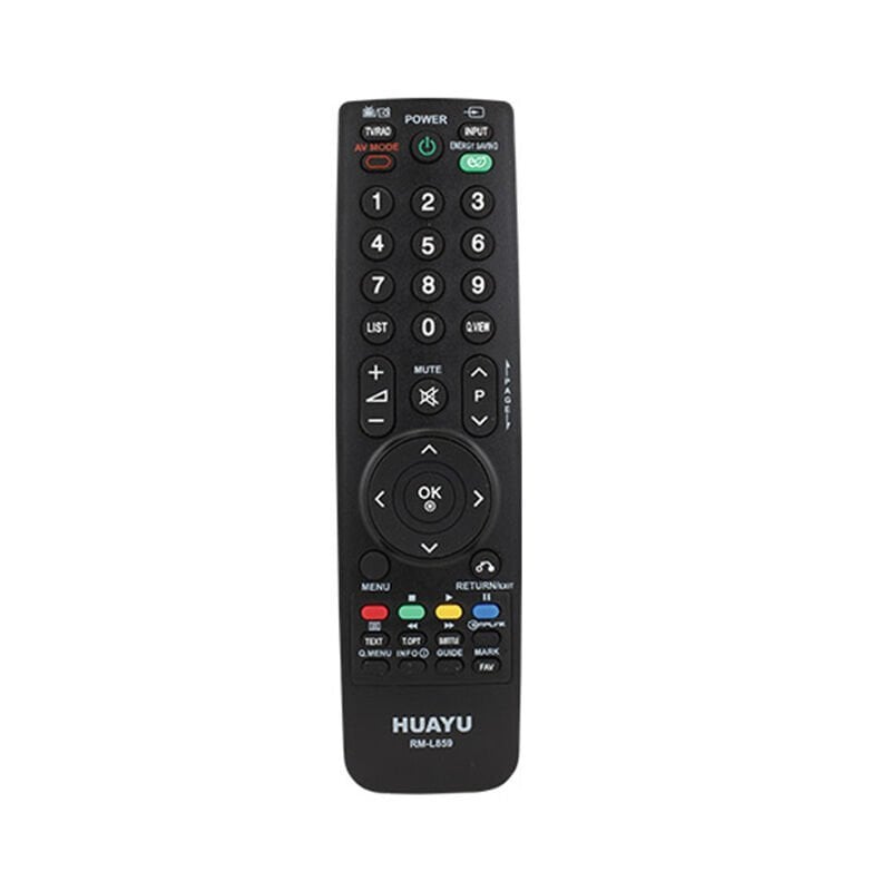 Huayu RM-L859 LG Blisterli Siyah Lcd Led TV Kumanda Tüm Lg Modellerine Uyumlu Universal