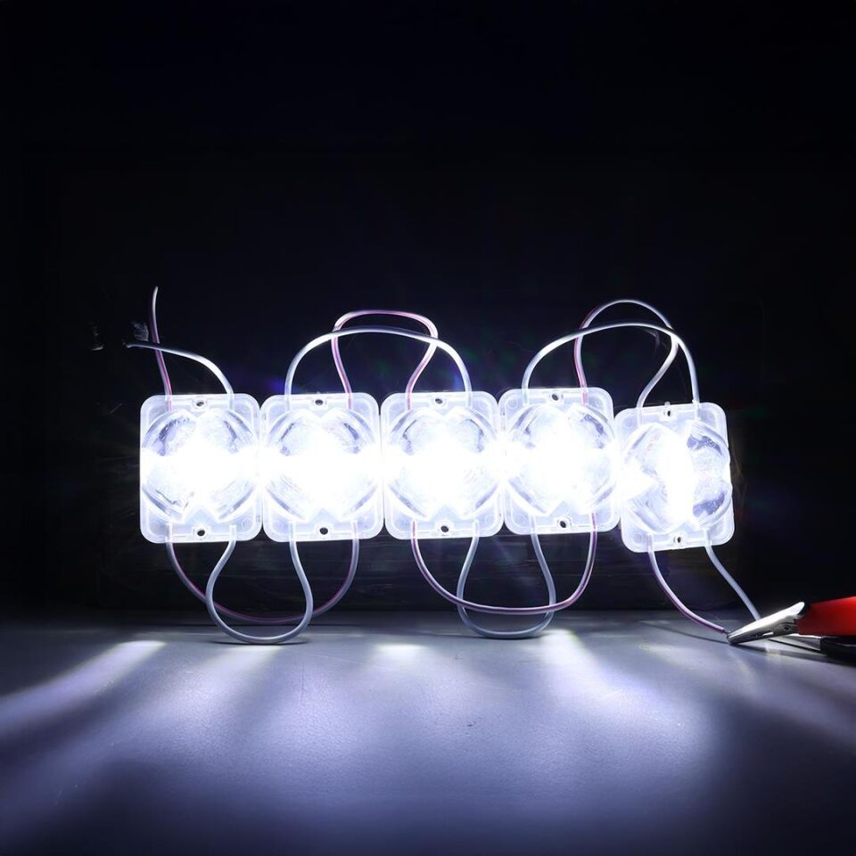 Powermaster PM-14719 12 Volt 2 Watt Soğuk Beyaz Sabit 4333-3030 Modül Led 43X33x28mm