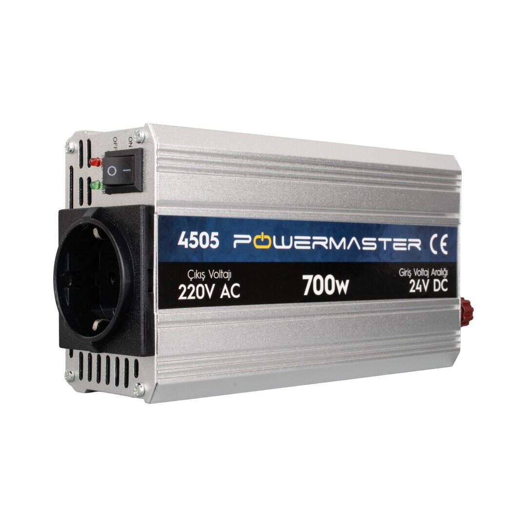 Powermaster 24 Volt 700 Watt Modified Sinus PM-4505 İnverter 24v-220v