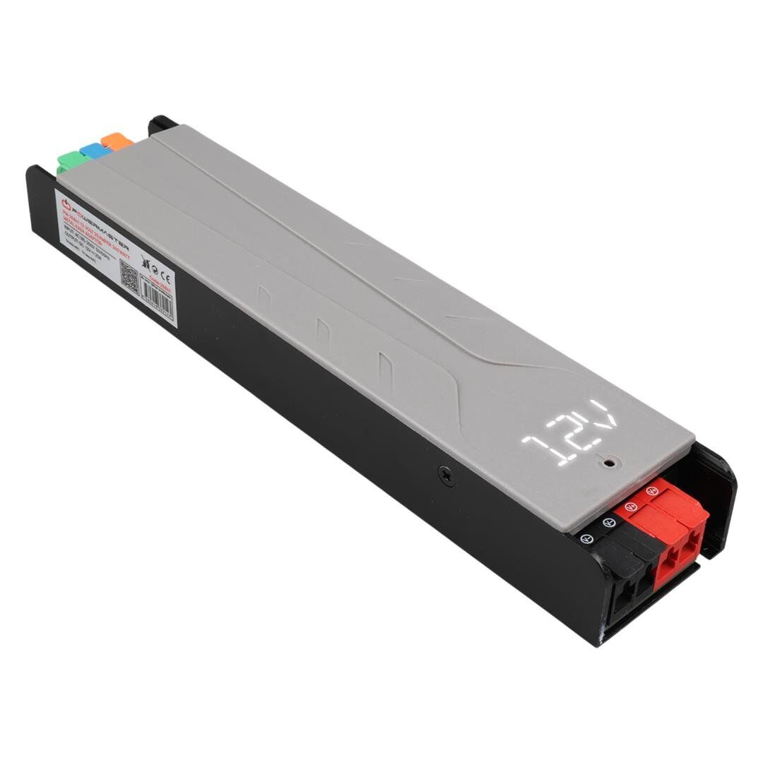 Ayt Powermaster PM-26841 12 Volt 20 Amper 240 Watt Slim Metal Kasa Adaptör Voltaj Göstergeli 238X51x30mm