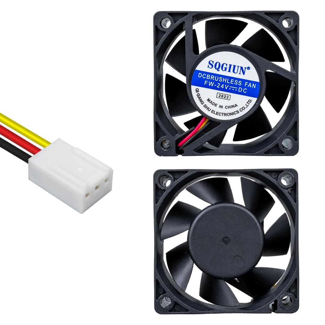 Ayt Powermaster IC-216 3 Pin Kablolu 60X60X25 Mm 24 Volt Fırçasız DC Kasa Fanı Soğutucu Fan 6x6x2.5 cm