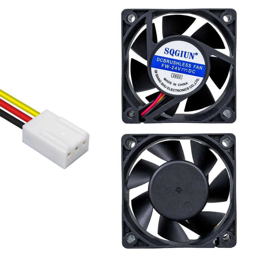 Ayt Powermaster IC-216 3 Pin Kablolu 60X60X25 Mm 24 Volt Fırçasız DC Kasa Fanı Soğutucu Fan 6x6x2.5 cm