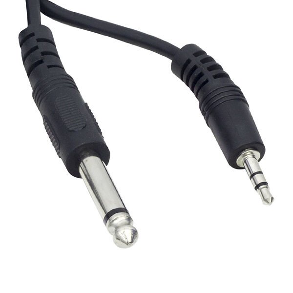 Ayt 3.5 Mm Stereo Erkek 6.3 Mm Mono Erkek 1 Metre Kablo 3.5 mm Jack Aux Kulaklık Dişi Girişi 6.3 mm Erkek Girişi