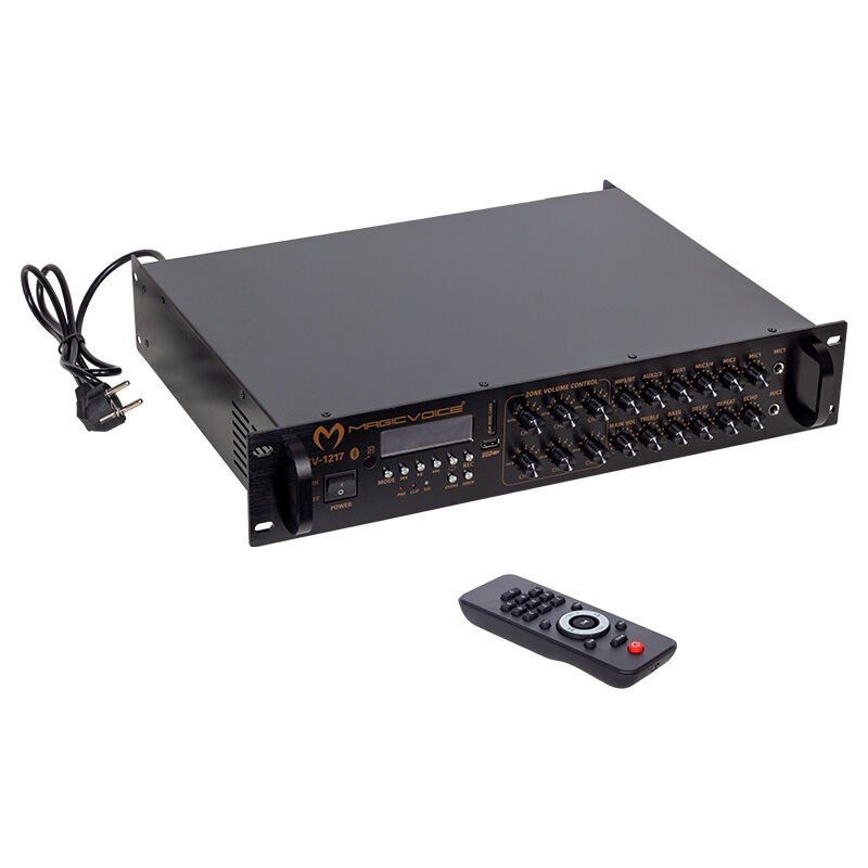 Ayt Magicvoice Mv-1217 6 Kanal 50W Usb Bluetooth RmsTrafolu Anfi Okul Konferans Salonu Cami Amfisi