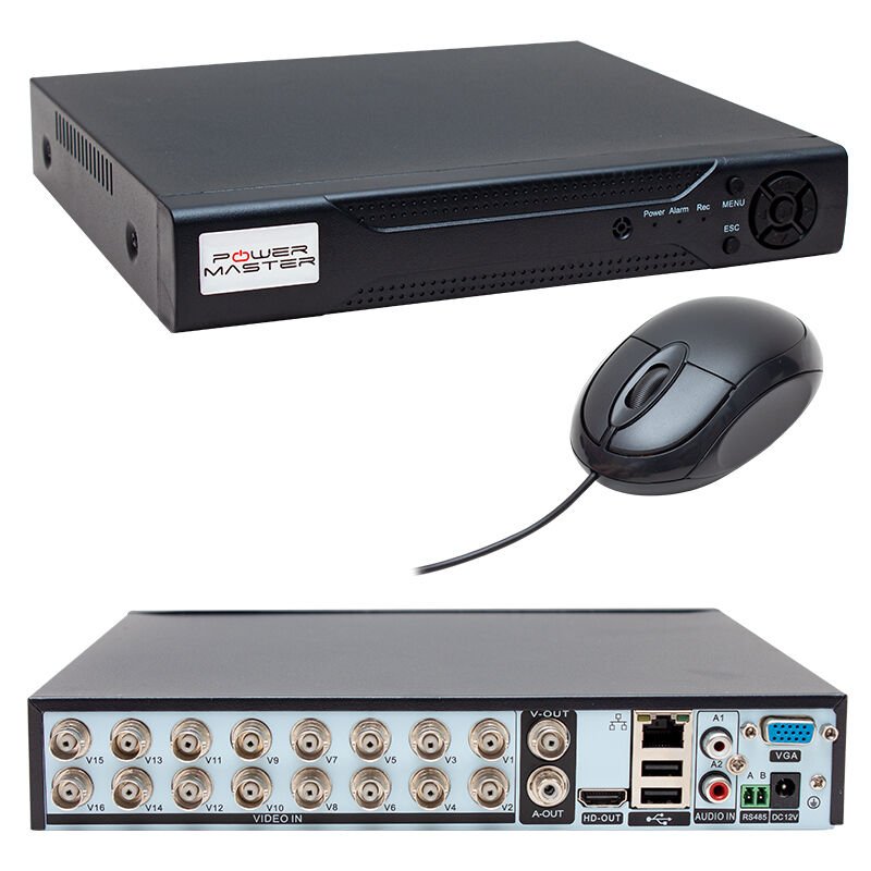 Ayt Powermaster 16 Kanal 1080N Ahd Kamera Dvr Kayıt Cihazı 16 Lı 2 Mp Destekli Cvı Xvr Tvı Türkçe Menü Mobil Erişim