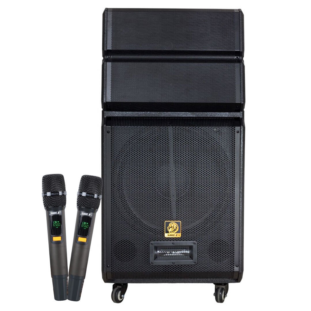 Shile SL-1612B El Mikrofonlu Kumandalı Taşınabilir Hoparlör Usb Sd Kart Bluetooth Dış Mekan Hoparlör