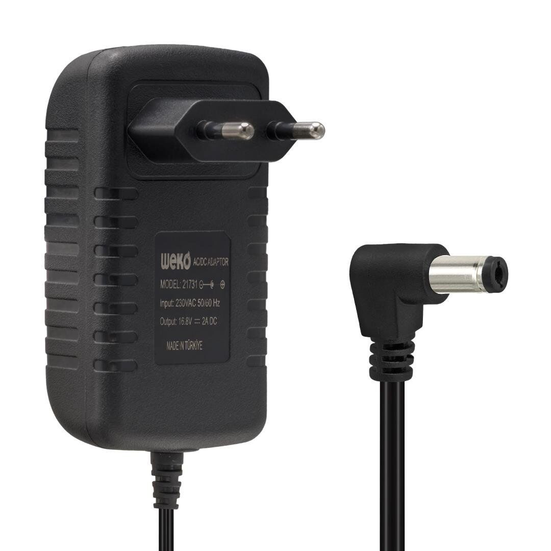 Ayt Weko 16.8 Volt 2 Amper 5.5 2.5 Uçlu Kırmızı Yeşil Ledli Priz Tipi Şarj Adaptörü
