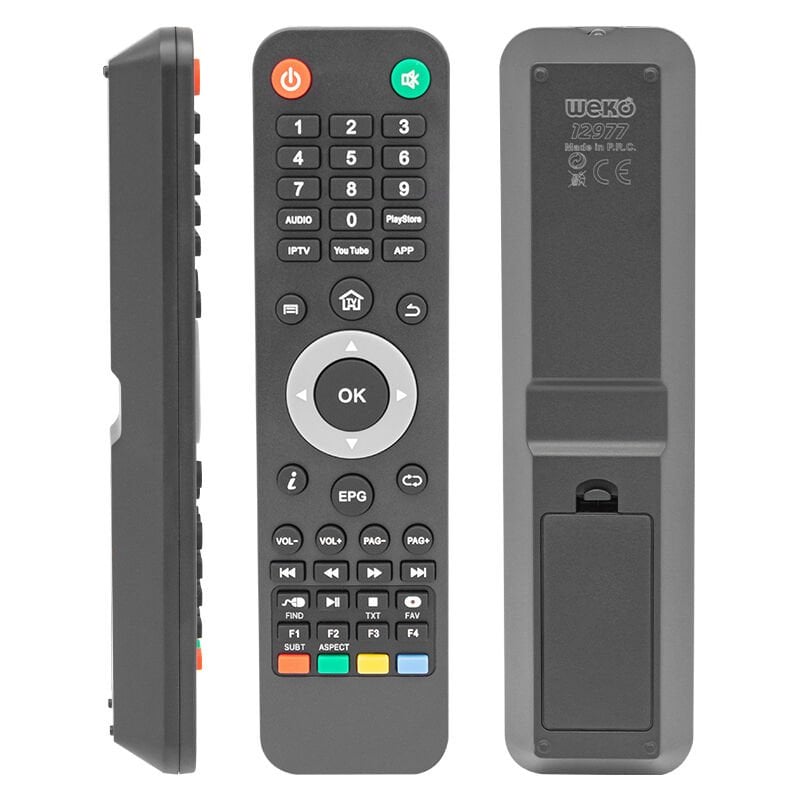 Ayt Weko KR Spybox S8 HD I P TV Spybox S9 4K UHD IP TV Atlanta HD IP TV Goldmaster IP TV Uydu Alıcısı Kumandası