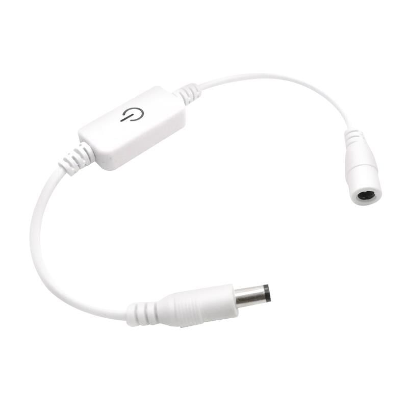 Powermaster Dc Dişi To Erkek Dokunmatik Led Dimmer Anahtarı Aç Kapa Düğme