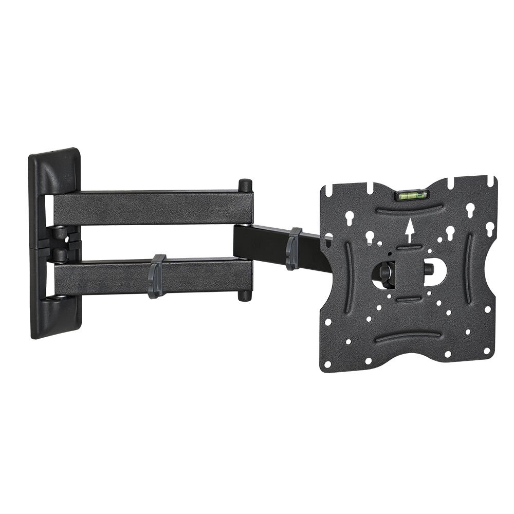 Ayt 22-49 İnç Hareketli Siyah LCD LED TV Monitör Duvar Askı Aparatı 55-124 Ekran Arası 30 Kg Taşır