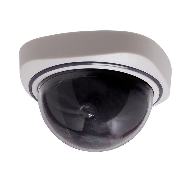 Ayt Powermaster PM-1200 Maket Dome Dummy Kamera Kırmızı Ledli Pilli Sah te Caydırıcı Kamera