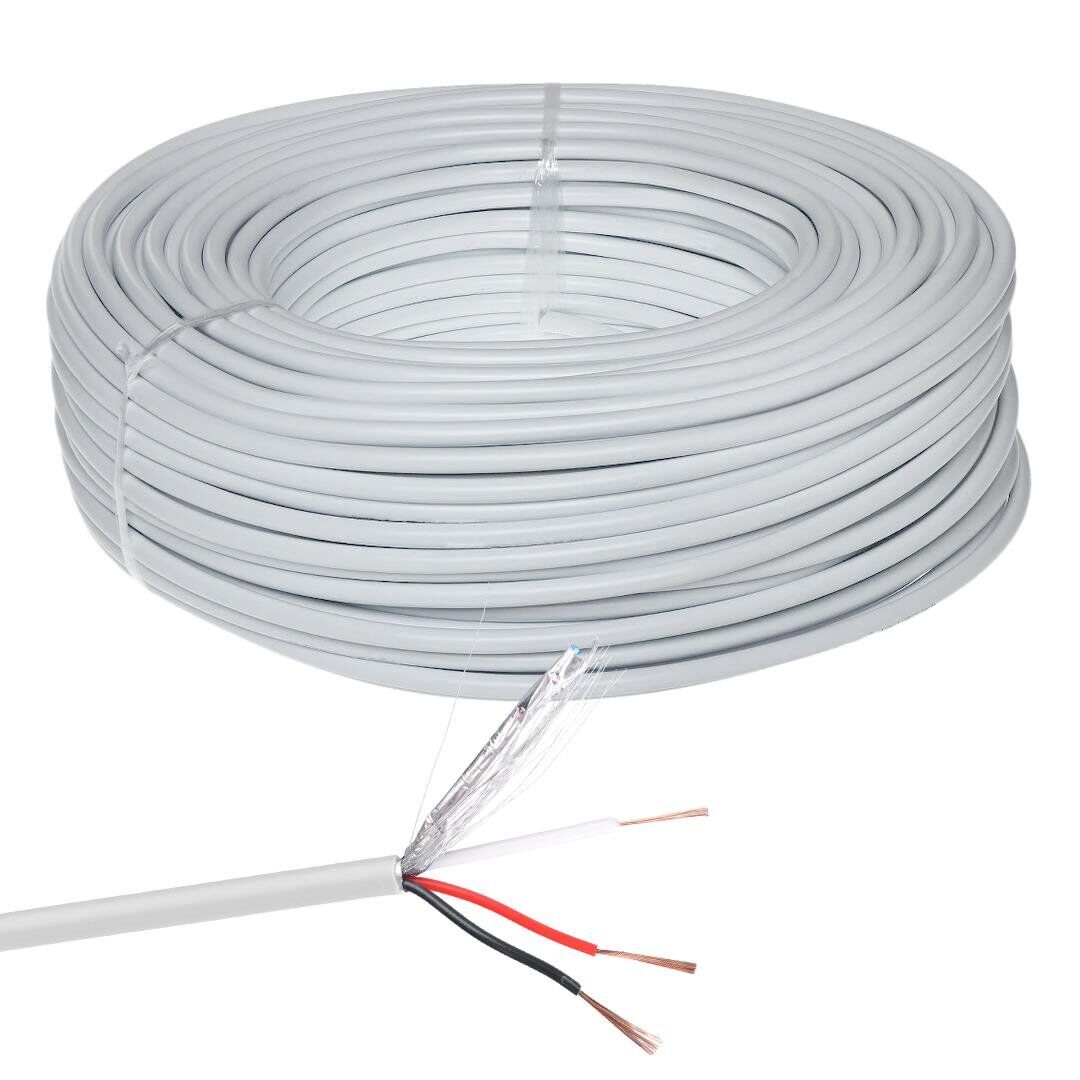 Ayt Powermaster PM-27950 2+1X0.50mm Cca Cctv Kamera Kablosu 250 Metre üvenlik Kamerası Kablosu