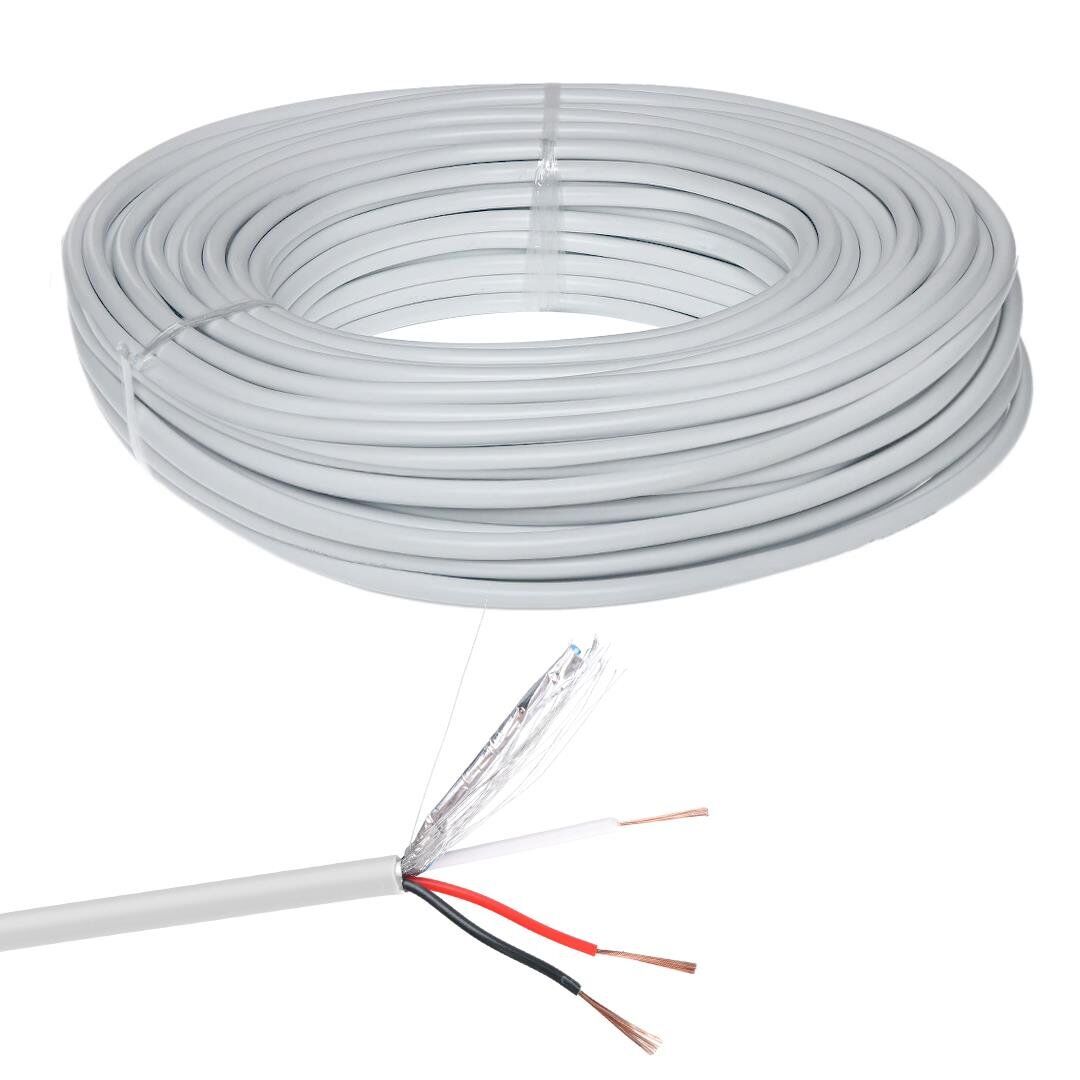 Ayt Powermaster PM-27948 2+1X0.50mm Cca Cctv Kamera Kablosu 100 Metre Güvenlik Kamerası Kablosu