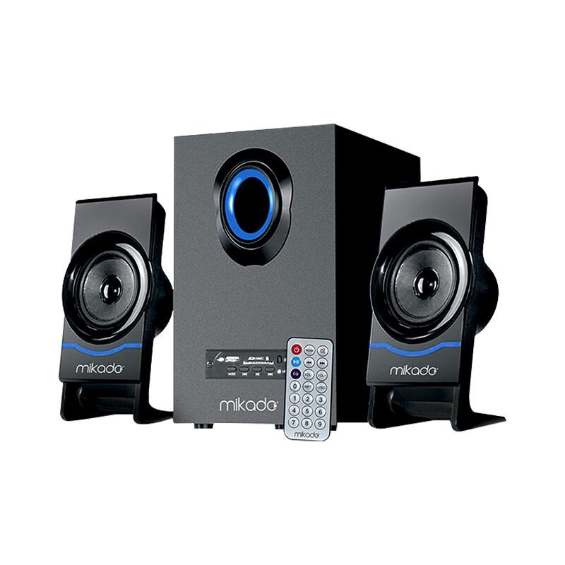 Ayt Mikado MD-1700BT 2+1 Siyah Usb Sd Kart Fm Radyo Destekli Kumandalı Multimedia Bluetooth Hoparlör Ses Sinema Sistemi