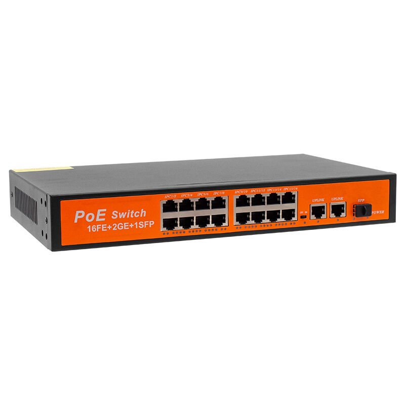 Powermaster POE16FE+2GE+1SFP 300W 10 100 1000 MBPS Gigabit Ethernet Switch Poe 16 Port