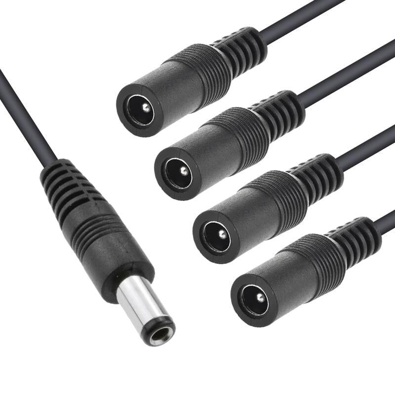Ayt Power Erkek To 4 Dişi Power Kablo Çoklayıcı Kamera Dvr Güç Kablosu PM-7718 Güvenlik Kamerası Enerji Elektrik