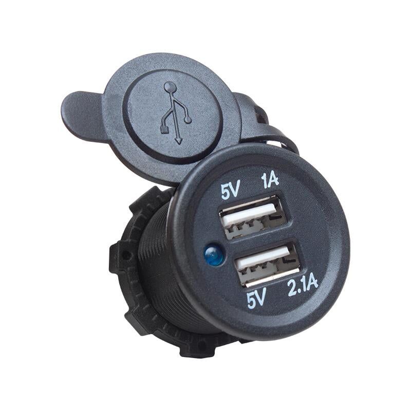 Ayt Powermaster Şase Tipi Araç Usb Şarj 5V 2.1A 5V 1A Oto Çakmaklık Soketini Usb Sokete Döndürme Aparatı