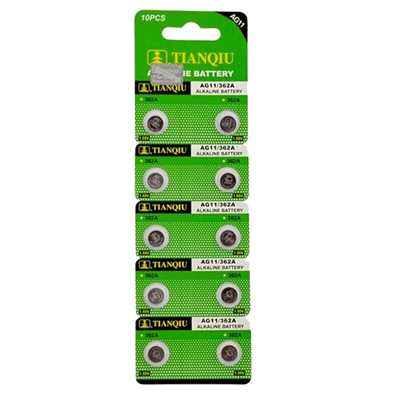 Tianqiu AG-11 Alkalin LR721H 362A Düğme Pil 10 lu Paket