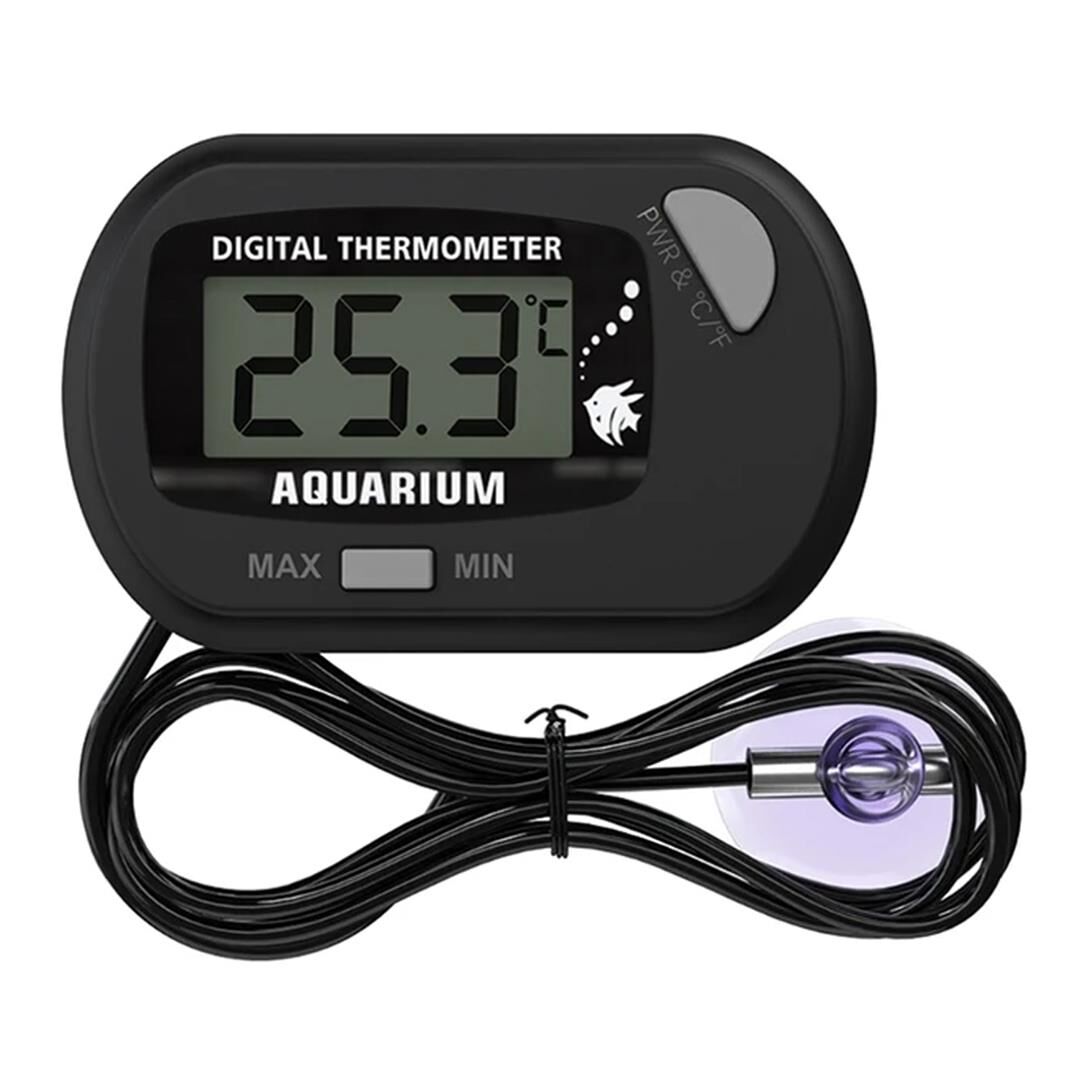 Ayt Powermaster Pm-26615 Mini Lcd Dijital Problu Termometre Akvaryum Buzdolabı Otomobil Sera Termometresi
