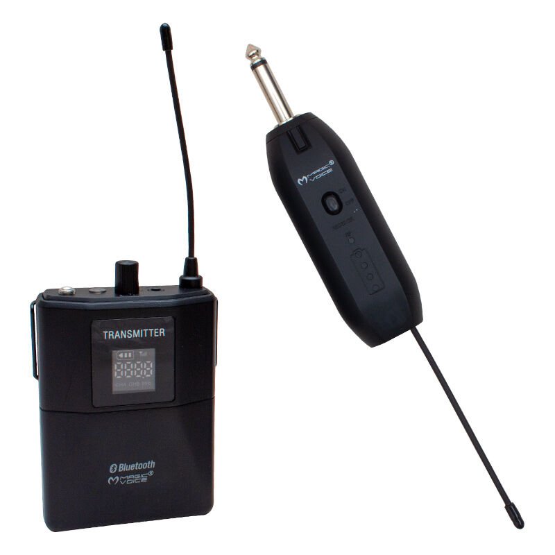 Ayt Magicvoice Mv-19601 Kablosuz Bluetooth Enstrüman Mikrofonu 6.3 Mm Jack Girişli 40 Metre Çekim Mesafesi