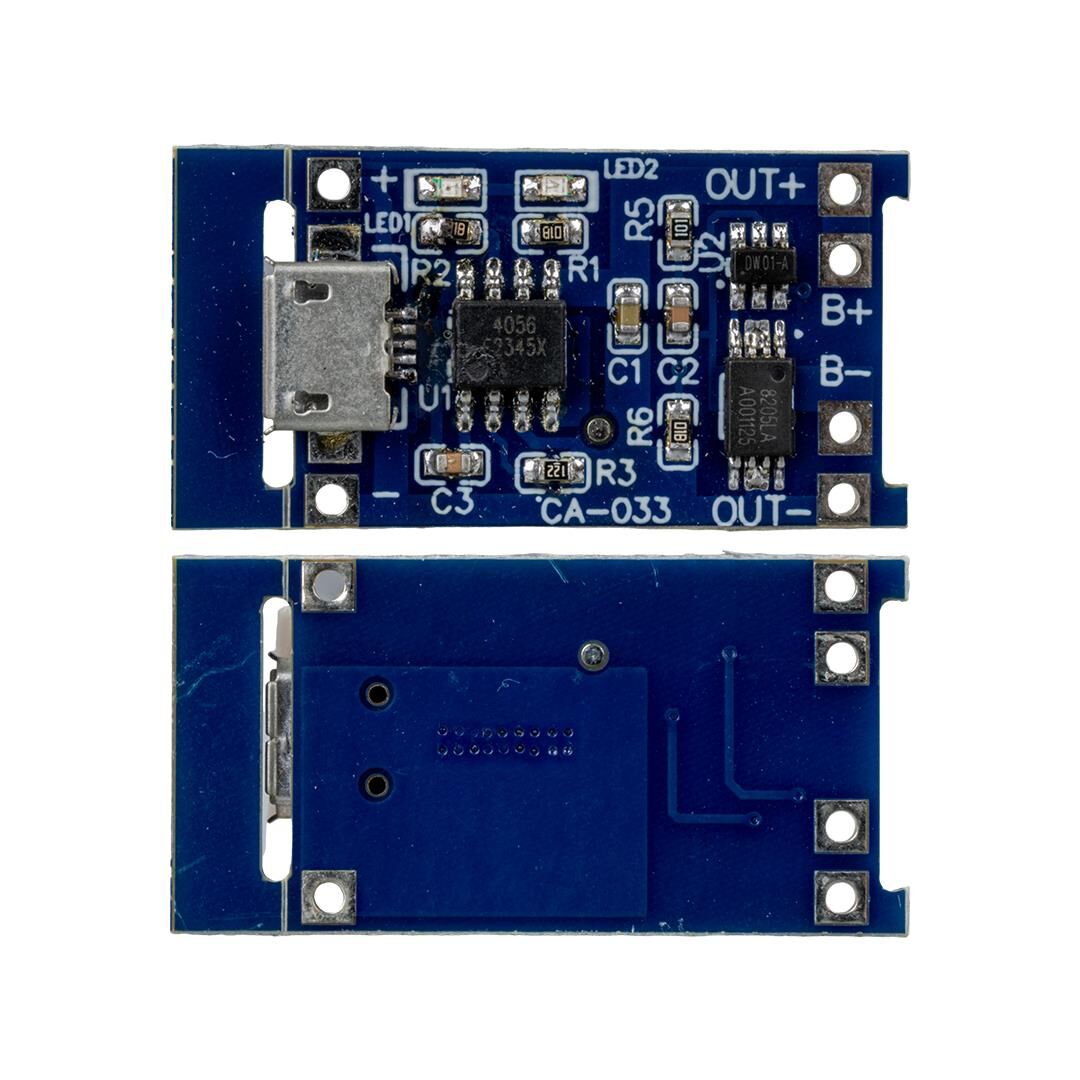 Ayt Weko CA-033-MK 1S 5A Micro Usb BMS Devresi 18650 Lityum Batarya Şarj Modülü