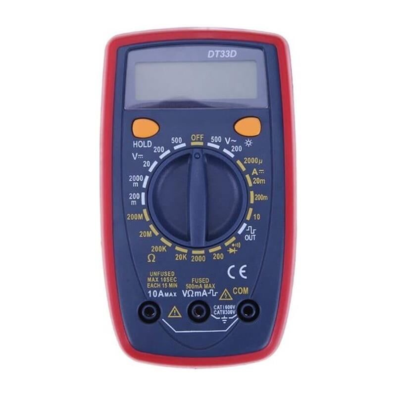 Ayt Powermaster DT 33D Digital Ölçü Aleti Voltaj Akım Dc Ac Multimetre Ölçüm Cihazı