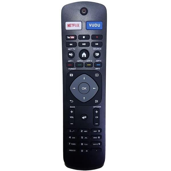 Ayt Phılıps Uyumlu Nh500up Netflıx-Vudu-Youtube Tuşlu Led Lcd Smart Tv Kumandası