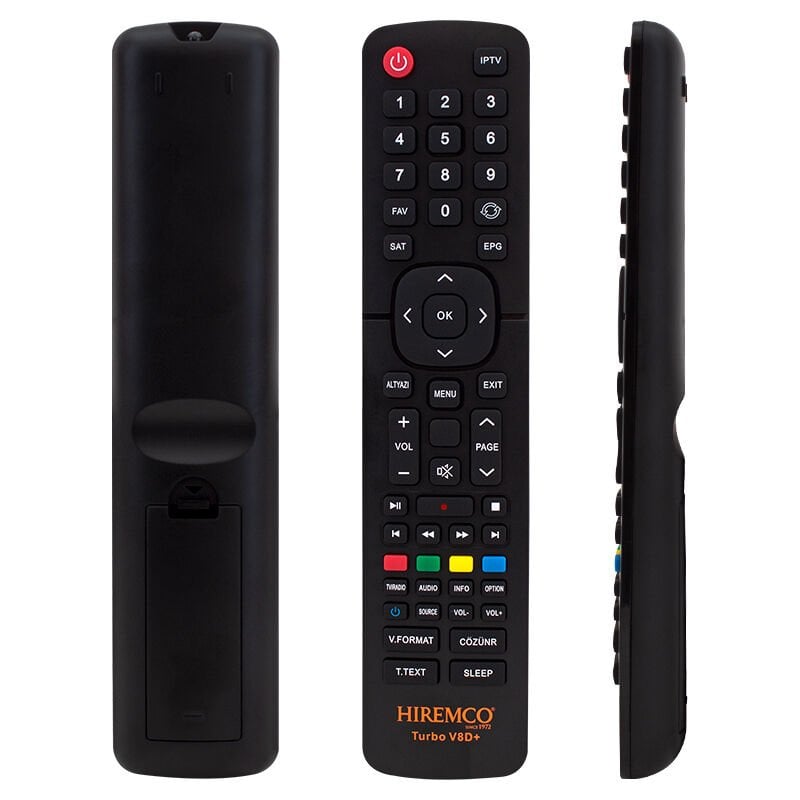 Ayt Hiremco Turbo V8D+ Full HD Uydu Alıcı Kumandası Uzaktan Kumanda
