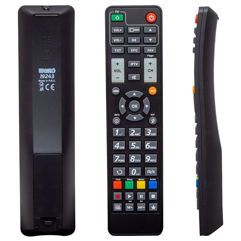 Weko Next 2000Hd Kanky Tango Punto Black Programlanabilir Akıllı Kumanda Uydu Kumandası