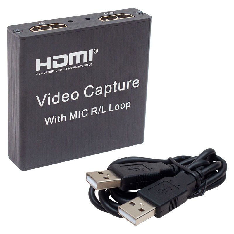 Powermaster PM-2620 4K Uyumlu 1080P USB 2.0 HDMI Video Capture Kart Mikrofon Girişli