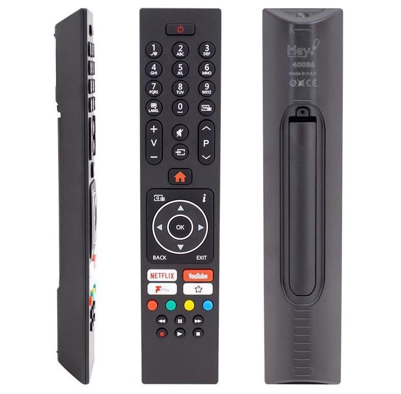 Hey Vestel Netflix Youtube Play Tuşlu Yazısız Lcd Led TV Kumanda