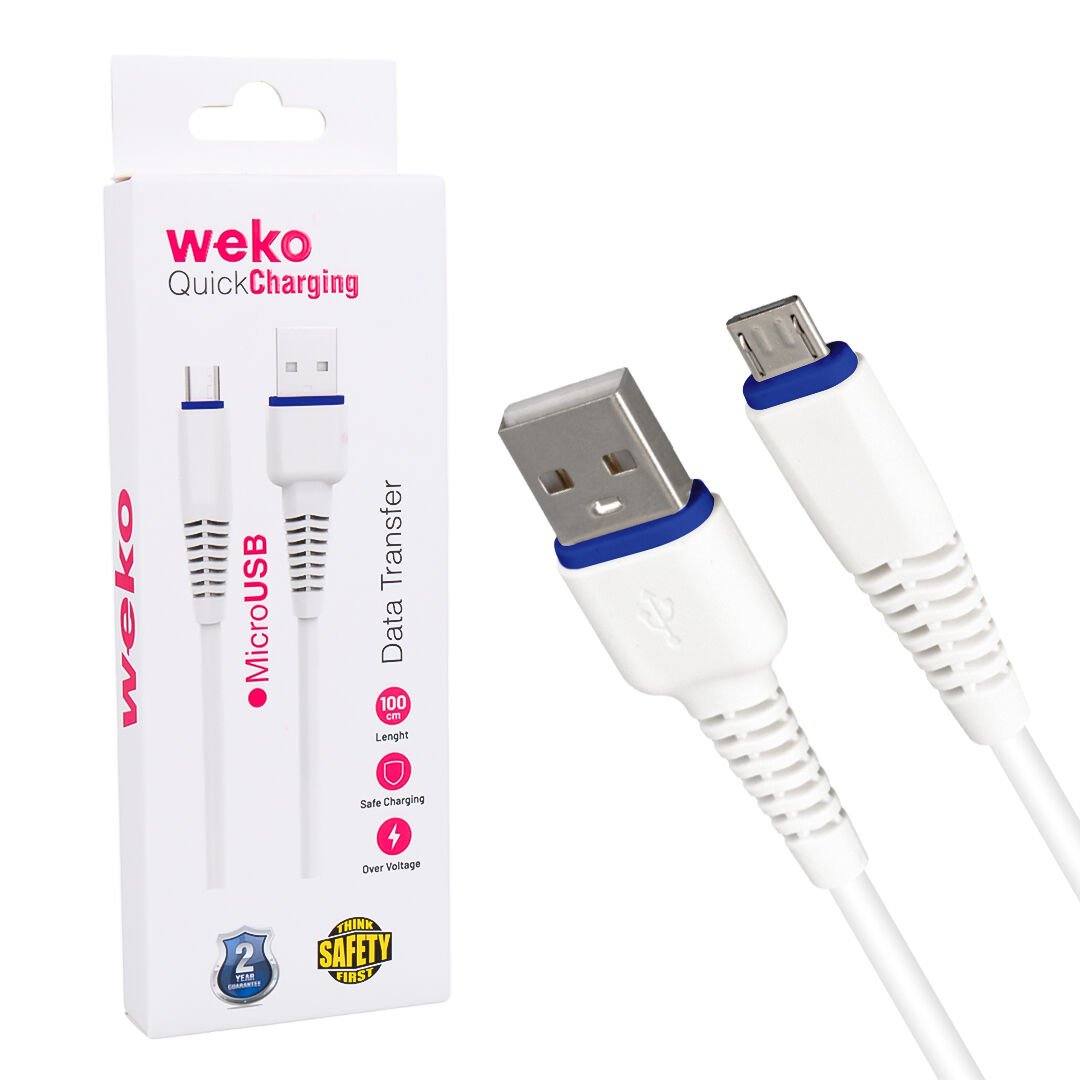 Weko WK-22020 Usb To Micro USB Şarj Kablosu 1 Metre Cep Telefonu Şarj Aleti Kablosu