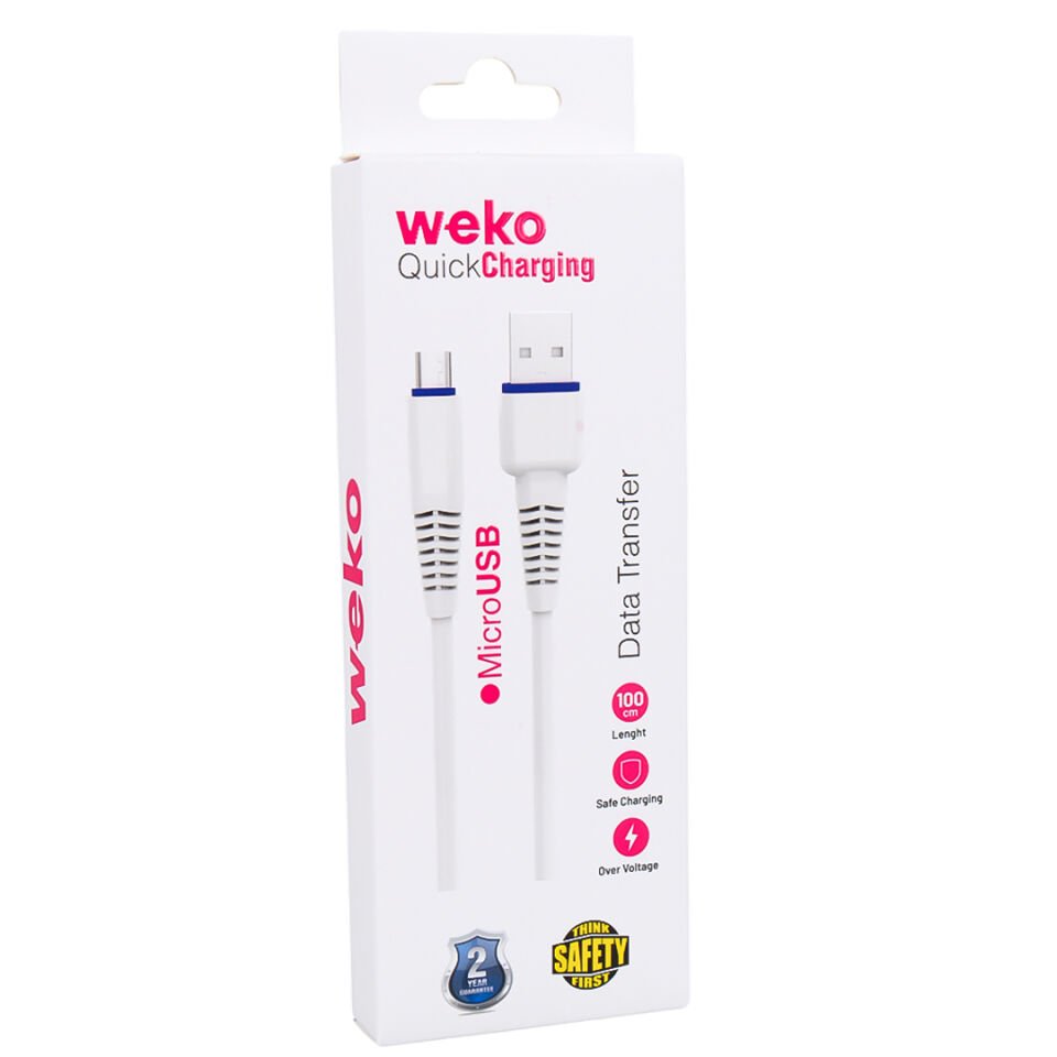 Weko WK-22020 Usb To Micro USB Şarj Kablosu 1 Metre Cep Telefonu Şarj Aleti Kablosu