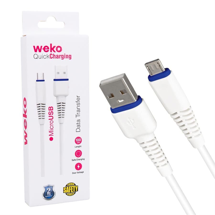 Weko WK-22020 Usb To Micro USB Şarj Kablosu 1 Metre Cep Telefonu Şarj Aleti Kablosu