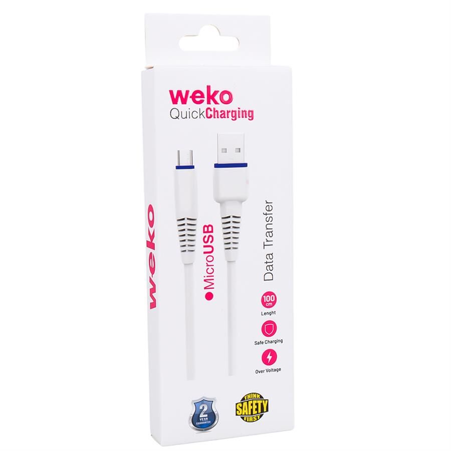 Weko WK-22020 Usb To Micro USB Şarj Kablosu 1 Metre Cep Telefonu Şarj Aleti Kablosu