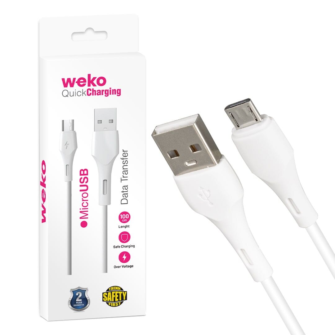 Weko WK-22017 USB To Micro Usb Şarj Kablosu 1 Metre Cep Telefonu Şarj Aleti Kablosu