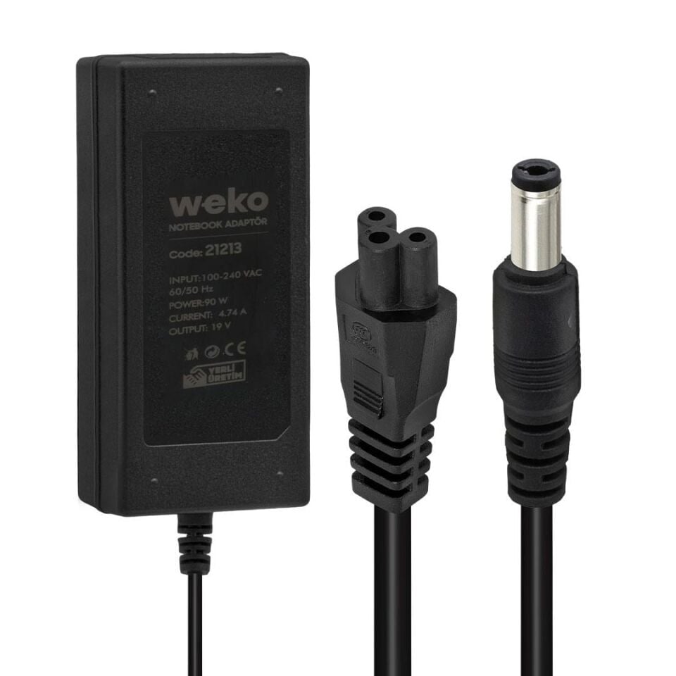 Ayt 19 Volt 4.74 Amper 90 Watt 5.5x2.5 Uçlu Notebook Laptop Adaptör Şarj Cihazı Aleti