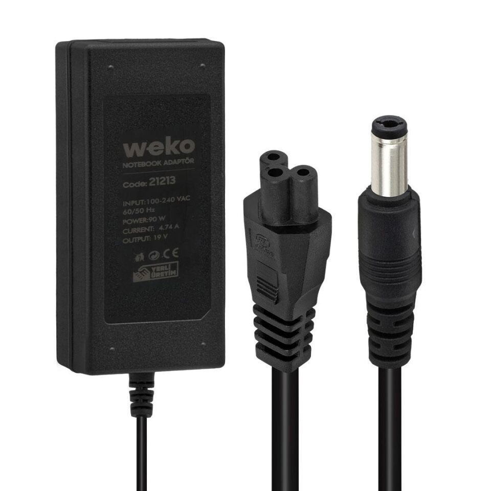 Ayt 19 Volt 4.74 Amper 90 Watt 5.5x2.5 Uçlu Notebook Laptop Adaptör Şarj Cihazı Aleti