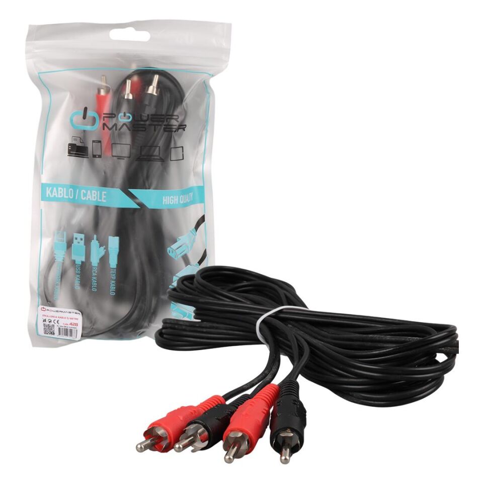 Ayt 2 Rca + 2 Rca Kablo 5 Metre