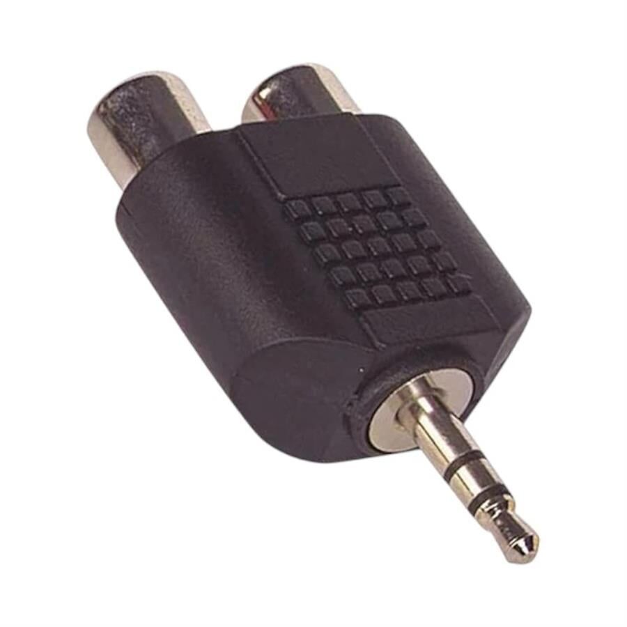 Ayt 2 Rca Dişi 3.5 Mm Stereo Erkek Çevirici Jack Kulaklık Girişini Rca 2 Li Girişe Çevirici Dönüştürücü