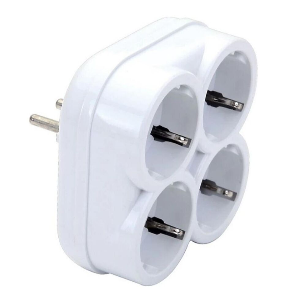 Ayt De-Pa 10004 Topraklı 16 Amper 250 Volt Beyaz 4'lü Çok Amaçlı Golyat Priz Çoklayıcı Çoğaltıcı