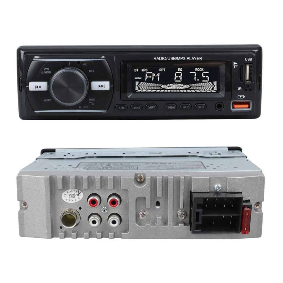 Ayt Carstar CS-920 Çift Usb Sd Hafıza Kartı Fm Radyo Aux Bluetooth Araç Teyibi Kumandalı Oto Teyp 4X60 Watt Dijital