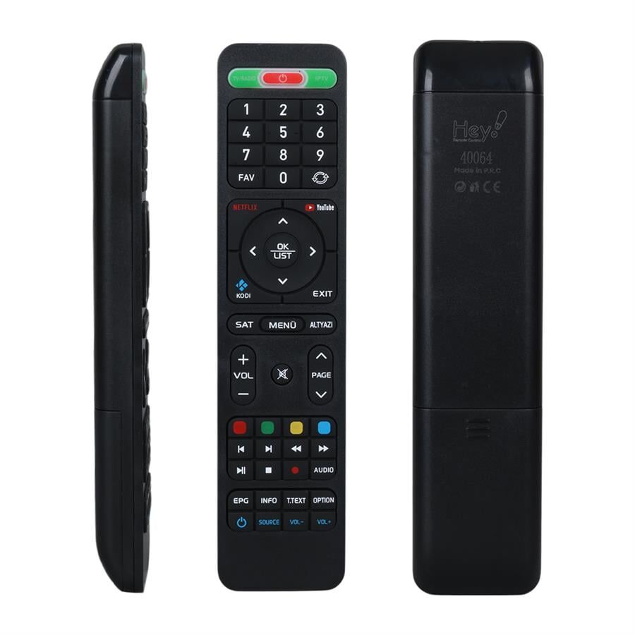 Hey Hiremco Turbo 4K Netflix Youtube Tuşlu HD Uydu Kumandası