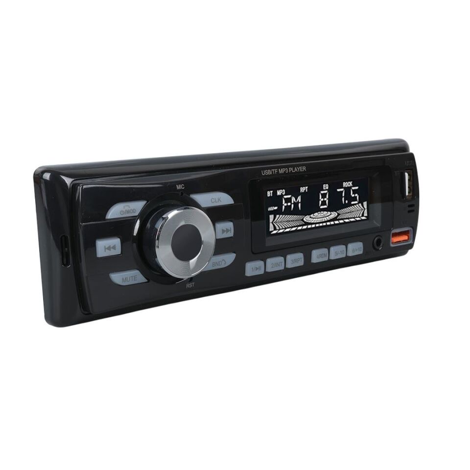 Ayt Carstar CS-930 Çift Usb Sd Hafıza Kartı Fm Radyo Aux Bluetooth Araç Teyibi Kumandalı Oto Teyp 4X60 Watt Dijital