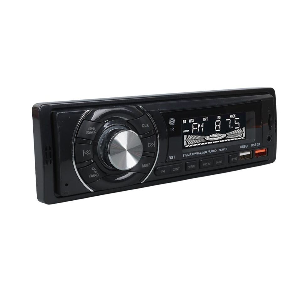 Ayt Carstar CS-950 Çift Usb Sd Hafıza Kartı Fm Radyo Aux Bluetooth Araç Teyibi Kumandalı Oto Teyp 4X60 Watt Dijital