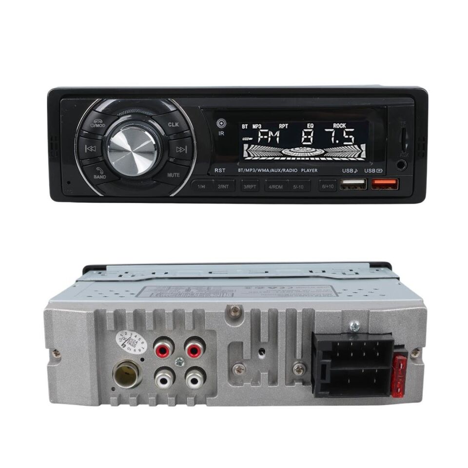 Ayt Carstar CS-950 Çift Usb Sd Hafıza Kartı Fm Radyo Aux Bluetooth Araç Teyibi Kumandalı Oto Teyp 4X60 Watt Dijital
