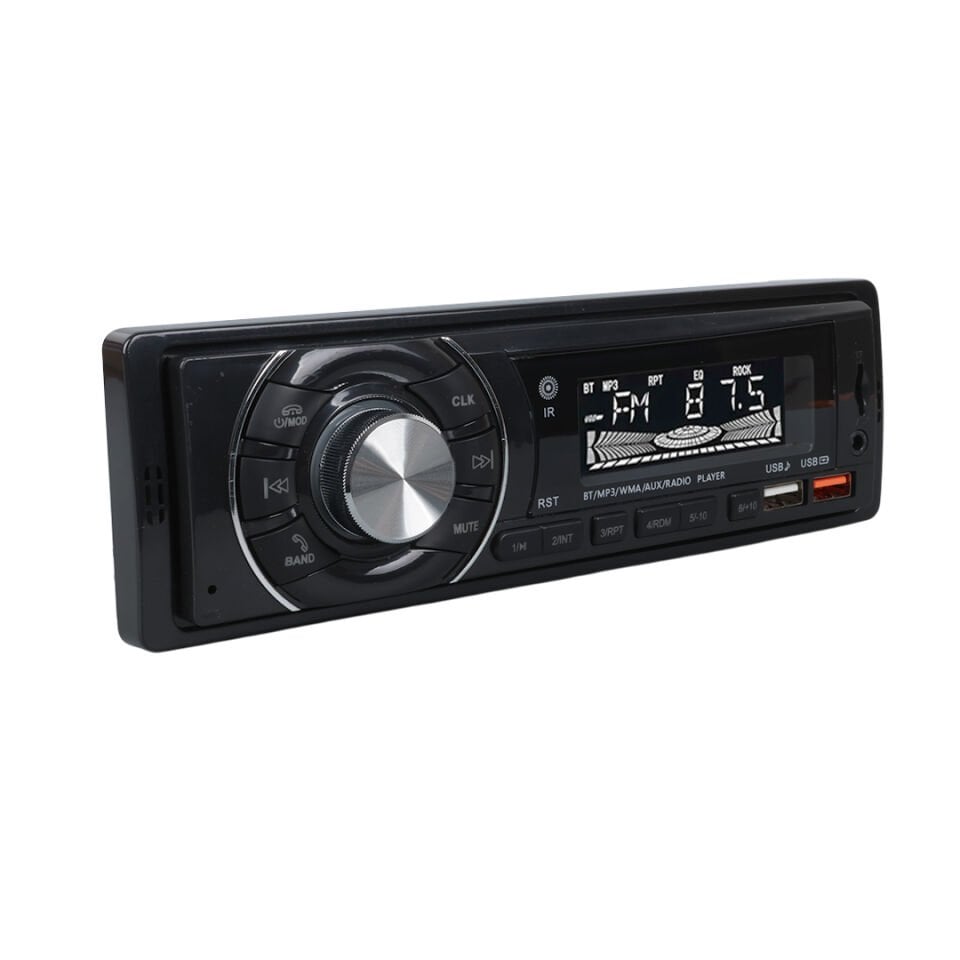 Ayt Carstar CS-950 Çift Usb Sd Hafıza Kartı Fm Radyo Aux Bluetooth Araç Teyibi Kumandalı Oto Teyp 4X60 Watt Dijital