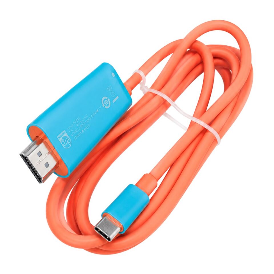 Philips SWR1650Y/93 USB-C To HDMI 4K 60Hz Adaptör Kablo + 100W PD Şarj Desteği (2'Si 1 Arada)
