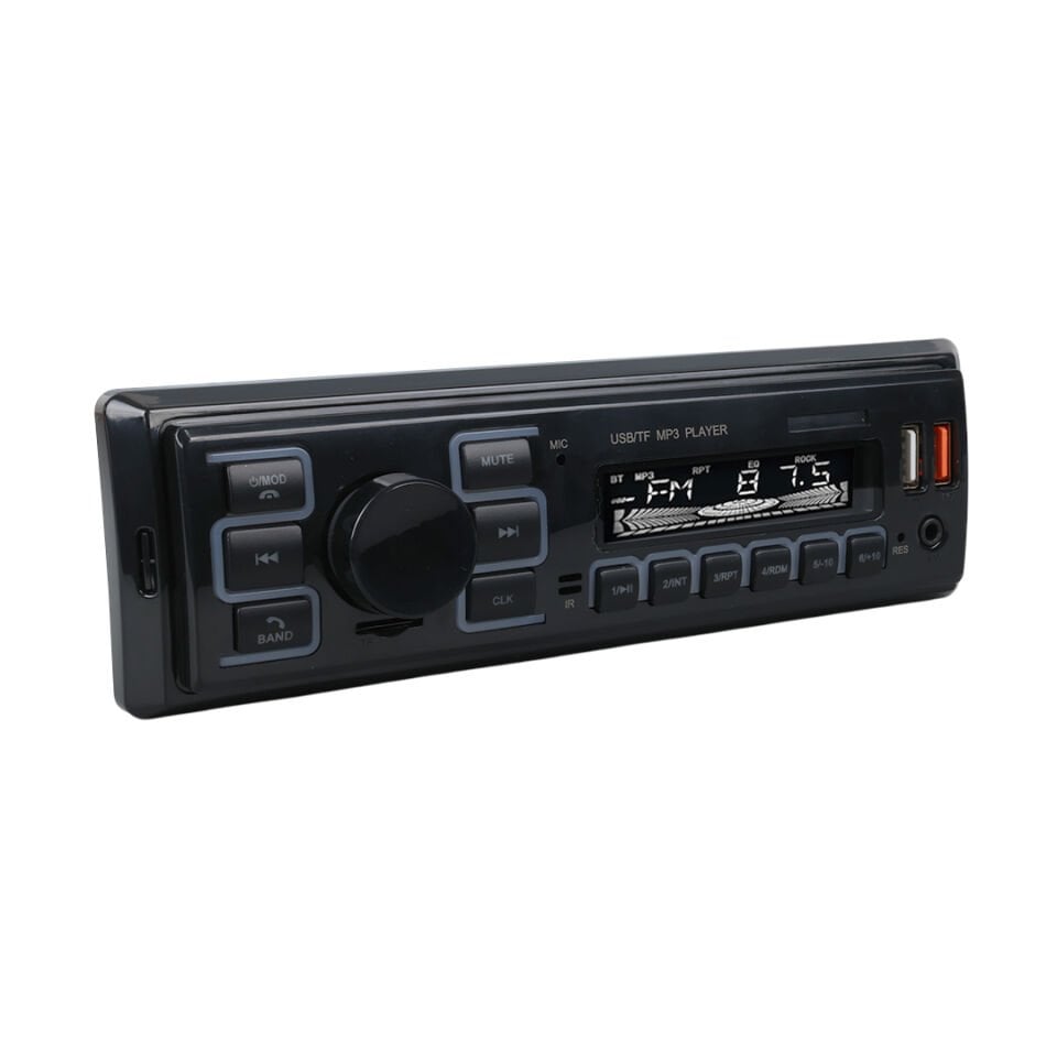 Ayt Carstar CS-970 Çift Usb Sd Hafıza Kartı Fm Radyo Aux Bluetooth Araç Teyibi Kumandalı Oto Teyp 4X60 Watt Dijital