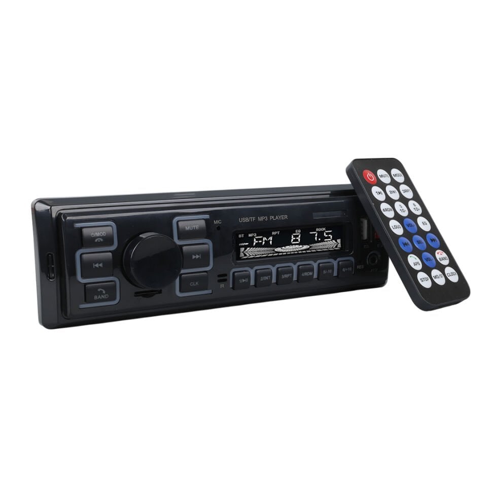 Ayt Carstar CS-970 Çift Usb Sd Hafıza Kartı Fm Radyo Aux Bluetooth Araç Teyibi Kumandalı Oto Teyp 4X60 Watt Dijital